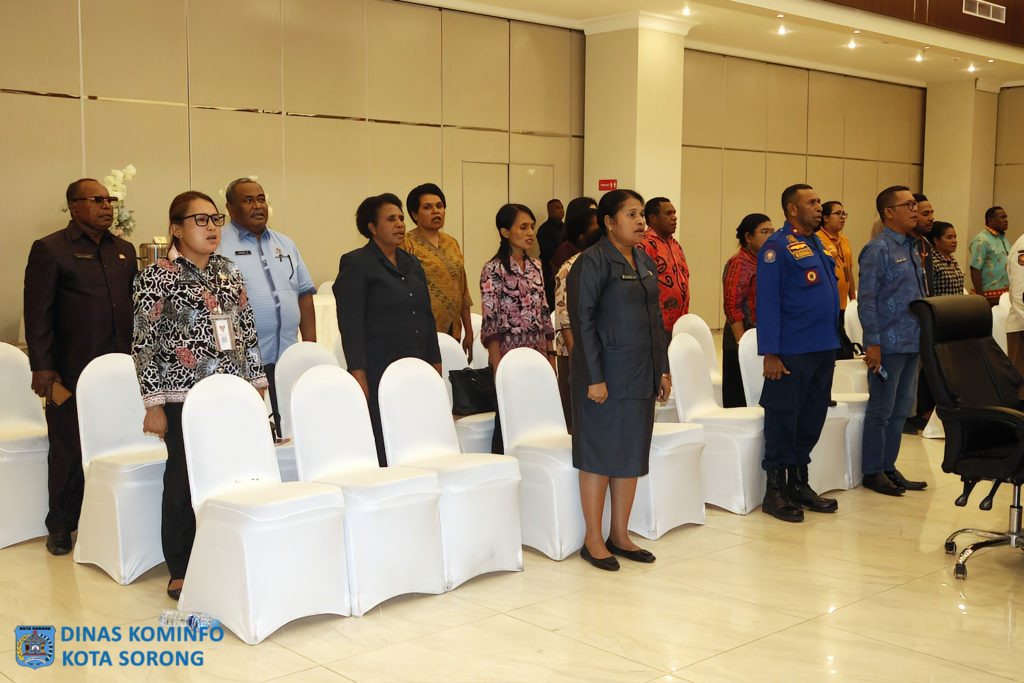 Description: Pimpinan OPD di Lingkungan Pemerintah Kota Sorong saat mengikuti jalannya kegiatan.